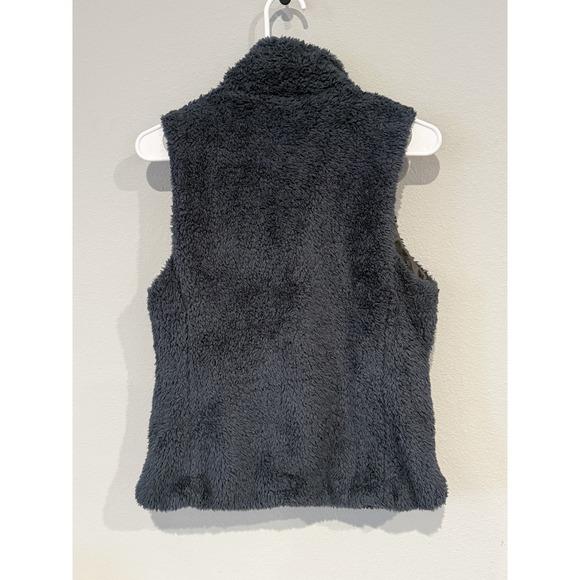 Patagonia Women's Navy Blue Fleece Vest Medium Full Zip Sherpa - Picture 2 of 3